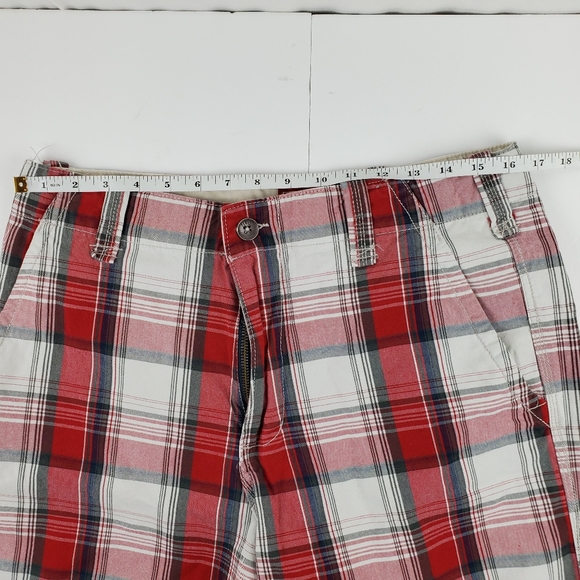 Plugged Clothing men's cotton plaid shorts size 32 - Picture 6 of 9